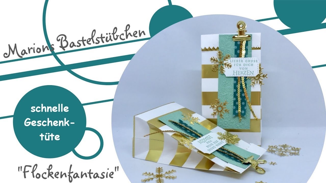 Schnelle Geschenktüte "Flockenzauber" von Stampin´ Up!