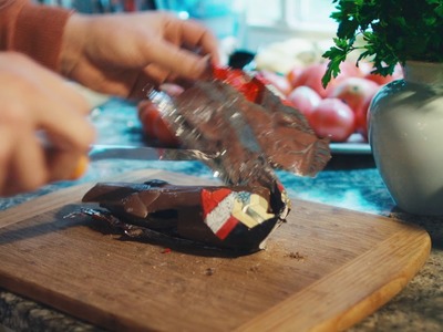 Schokoladenweihnachtsmann filetieren DIY Instructions