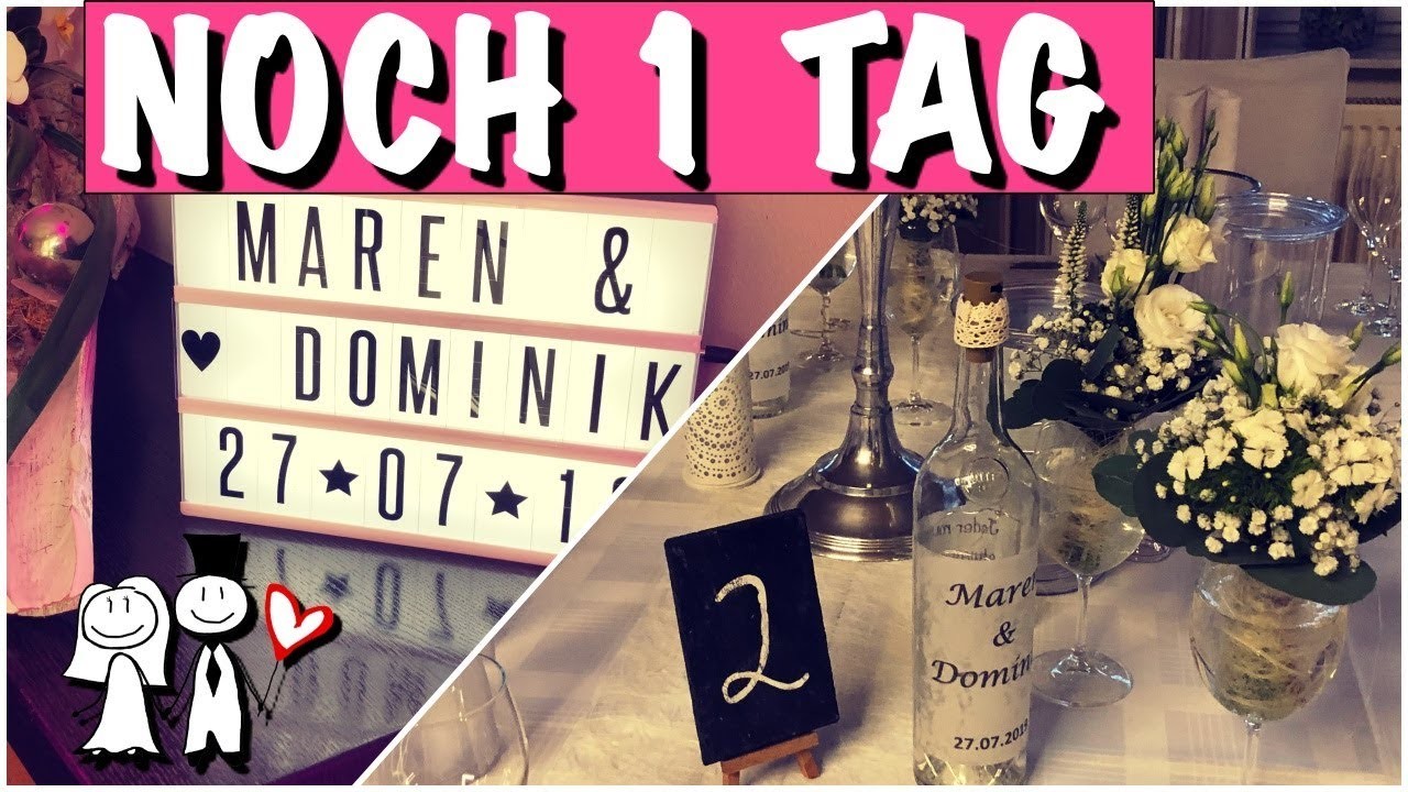 STRESS 1 TAG vor der HOCHZEIT | Ich zeige Location & Geschenke