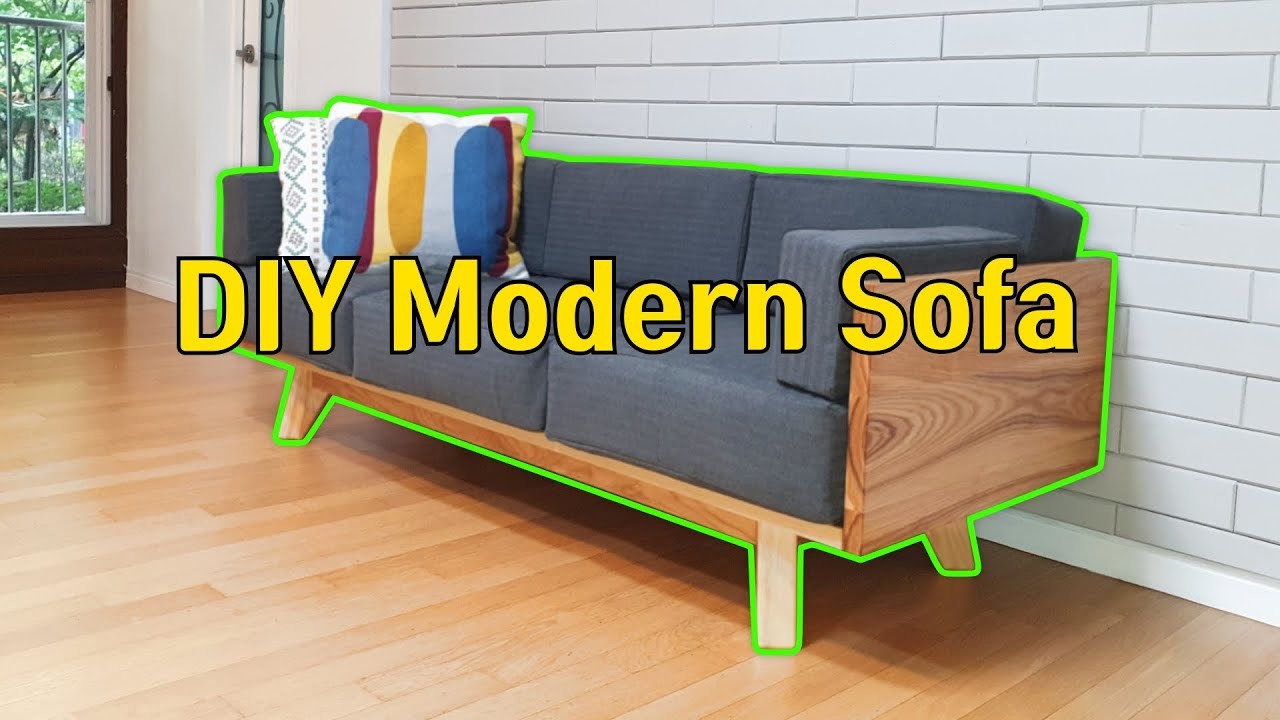 원목 패브릭 소파 만들기  DIY modern sofa