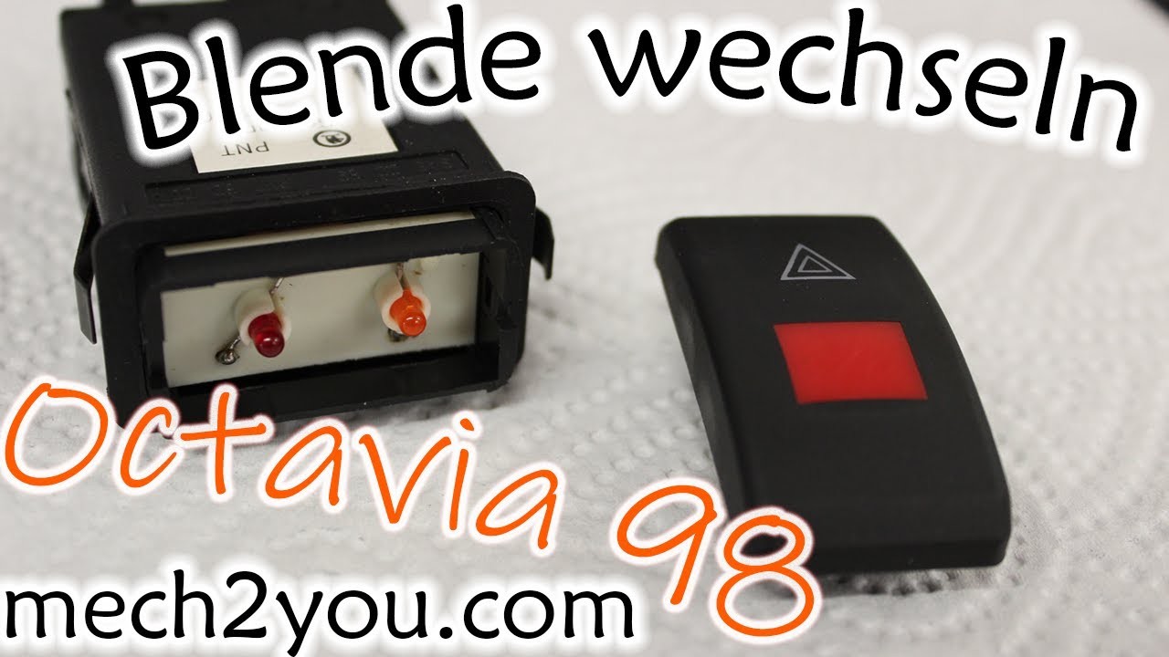 ????️ Warnblinkschalter Blende tauschen nach Ausfall vom Blinker | DIY Auto Tutorial | mech2you 4K