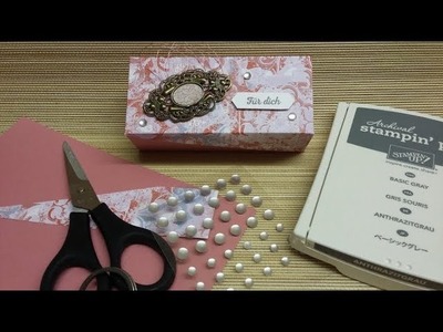 Watch me craft.  Milka Tender Verpackung mit Produkten von Stampin'Up!