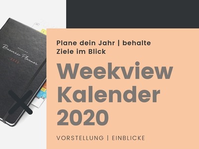 Weekview Business Planner & Compact Note 2020 | Einblicke