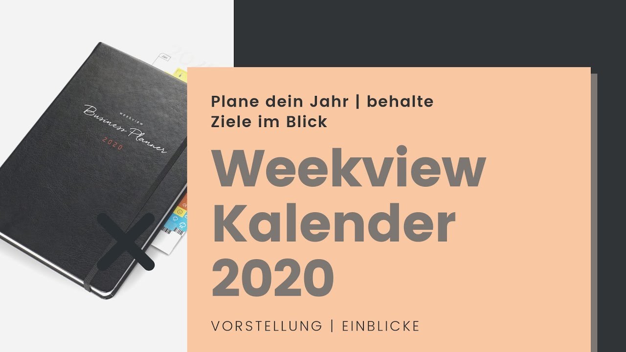 Weekview Business Planner & Compact Note 2020 | Einblicke
