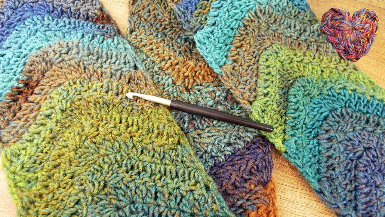 Winter Schal mit Muster Häkeln | Super schöner Schal mit Pfeil Muster | Häkeln für Anfänger