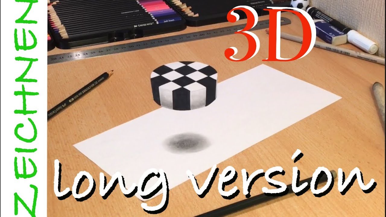 3D Illusion Zeichnen lernen für Anfänger - How to Draw 3D