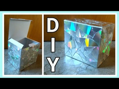 CD's Upcycling • Geschenke - Box aus CD - Mosaik • DIY  * Julebuergerfee