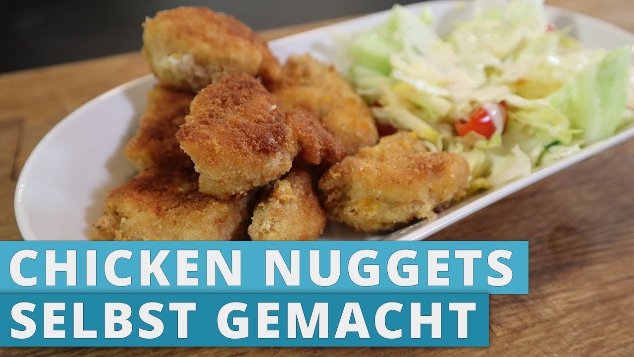 Chicken Nuggets mit gemischtem Salat