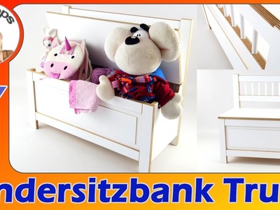 Die beste und schönste Kindersitzbank Truhe Spielzeugbox selber bauen | IngosTipps