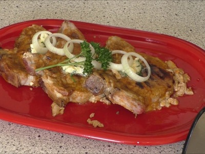 Gefüllte Koteletts im Kontakgrill von Rommelsbacher