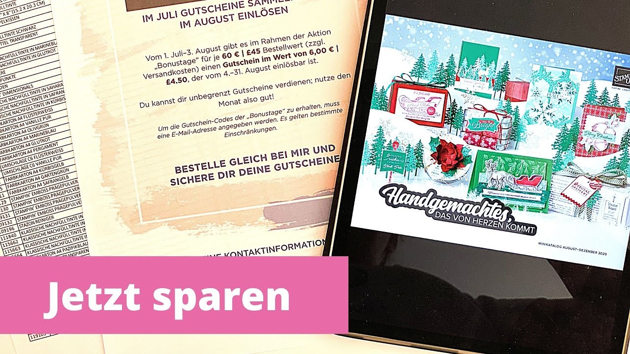 Jetzt sparen bei Stampin' Up!⎢MWSt Senkung⎢Bonustage⎢Winterkatalog