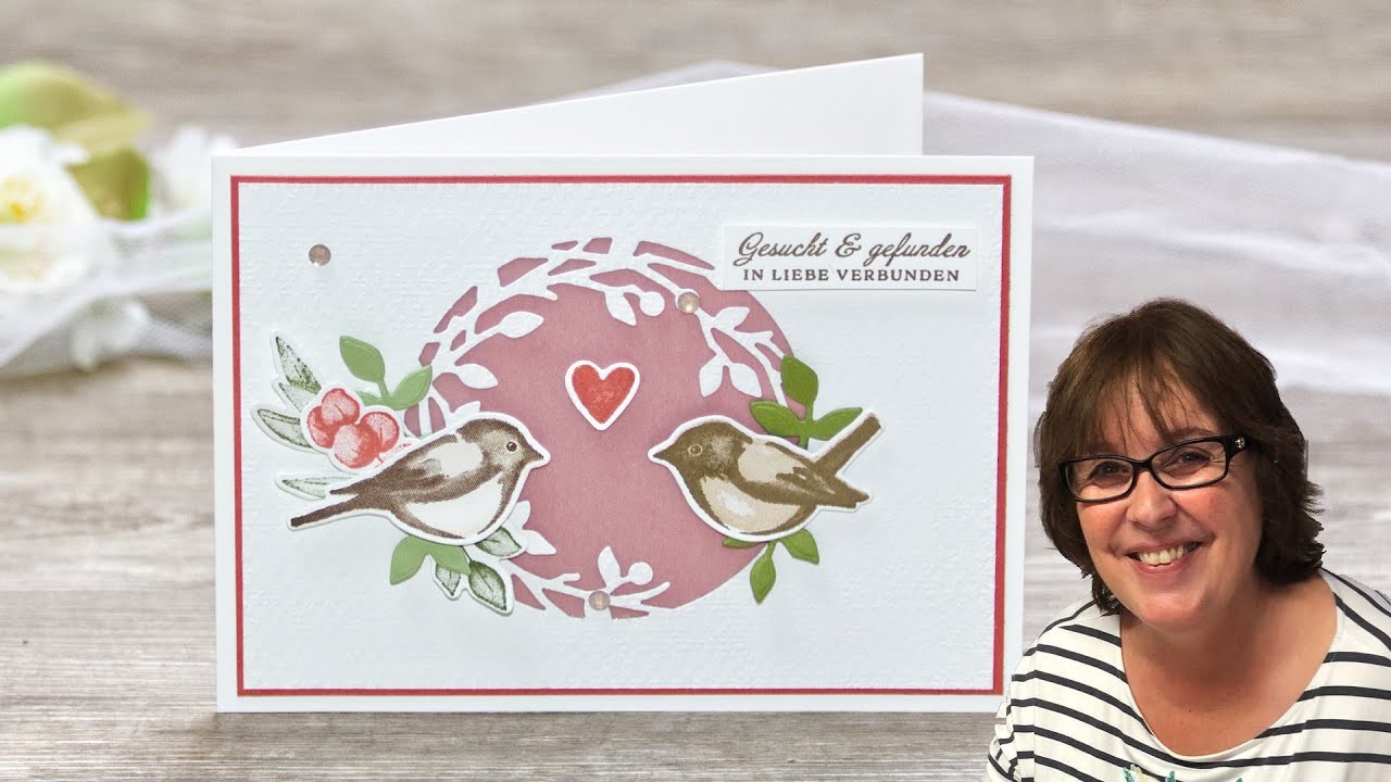 Hochzeitskarte.Glückwunschkarte・Wedding Card・Birds & Branches ・ Stampin’ Up!
