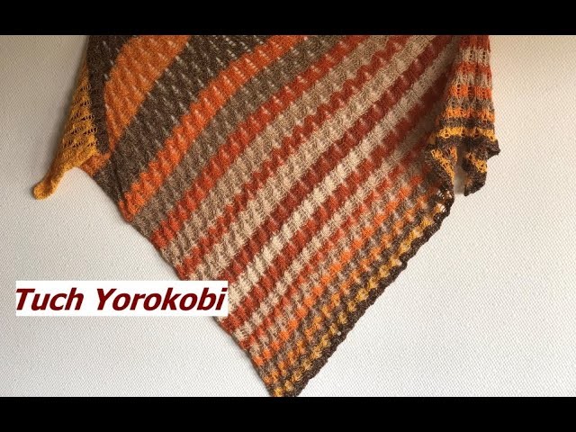 Tuch Yorokobi stricken mit 1 BOBBEL von Woolly Hugs