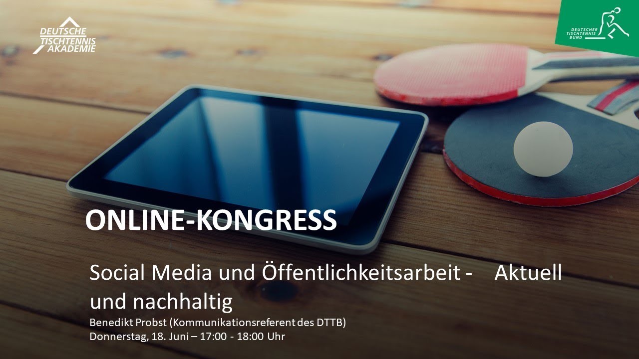 Web-Seminar mit Benedikt Probst: Social Media und Öffentlichkeitsarbeit - Aktuell und nachhaltig