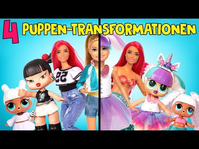 4 Puppen-Makeover