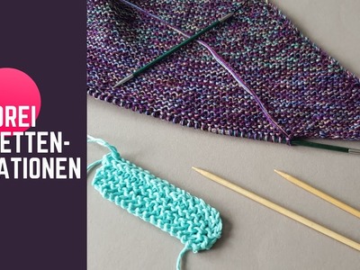 Abketten - Stricken für Anfänger, knitting tutorial, Kraus Rechts abketten