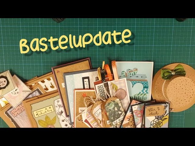 Bastelupdate | Karten | selbst entworfene Box | Hutkarte | Restpapierverwertung (Lesezeichen, Tags)