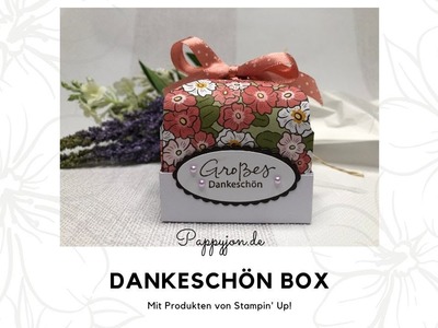 Dankeschön Box | Stampin' Up! | Pappyjon.de | Anleitung | Tutorial | Thank you | Schöner Garten