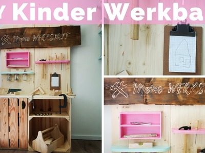 DIY Kindermöbel | Werkbank für Kinder selber bauen aus Holzkisten | Kinderwerkbank | Saris Garage