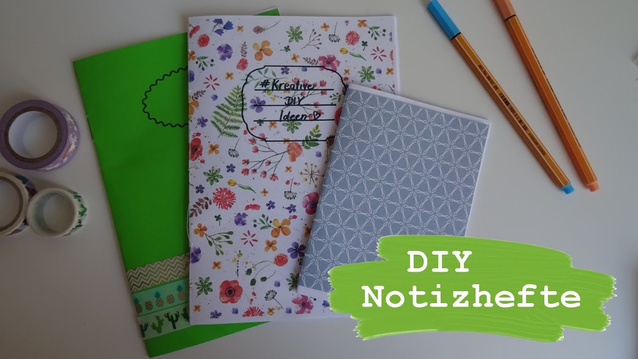 DIY Notizhefte | Notizhefte selber machen | kreative DIY Ideen