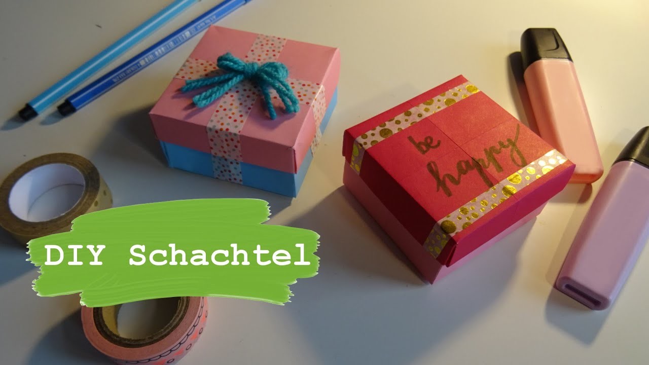 DIY Schachteln | Kisten falten | kreative DIY Ideen