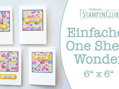 Einfaches One Sheet Wonder im Format 6" x 6" mit Stampin' Up!® basteln