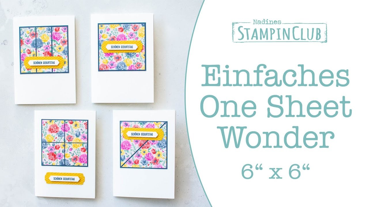 Einfaches One Sheet Wonder im Format 6" x 6" mit Stampin' Up!® basteln