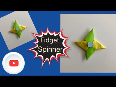 Fidget Spinner selber bauen ???? Origami Fidget Spinner basteln mit Papier ohne Kugellager