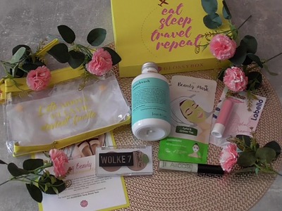 GLOSSYBOX Young Beauty + VERLOSUNG. "Eat Sleep Travel Repeat Edition"