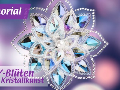 Kristallkunst-Blüten basteln - Funkelnde DIY-Deko - Fensterbilder selber machen - Ideen mit Herz