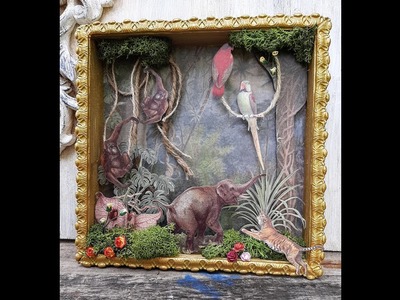 LaBlanche PapierSet "Wildlife" Buchbox, Medaillons, Shadowboxen und Karten