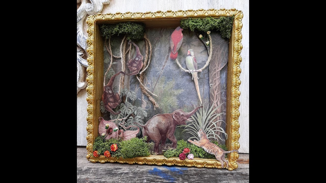 LaBlanche PapierSet "Wildlife" Buchbox, Medaillons, Shadowboxen und Karten