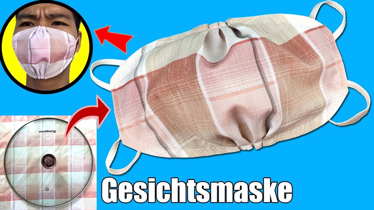Mundschutz selber nähen deutsch | Gesichtsmaske selber nähen für anfänger| Behelfsmaske selber nähen