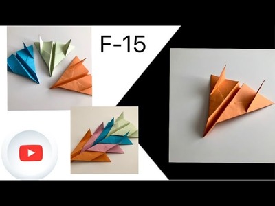 Papierflieger F-15 Eagle Anleitung ✈️ How to make a F-15 paper Airplane ✈️ Easy paper Jet