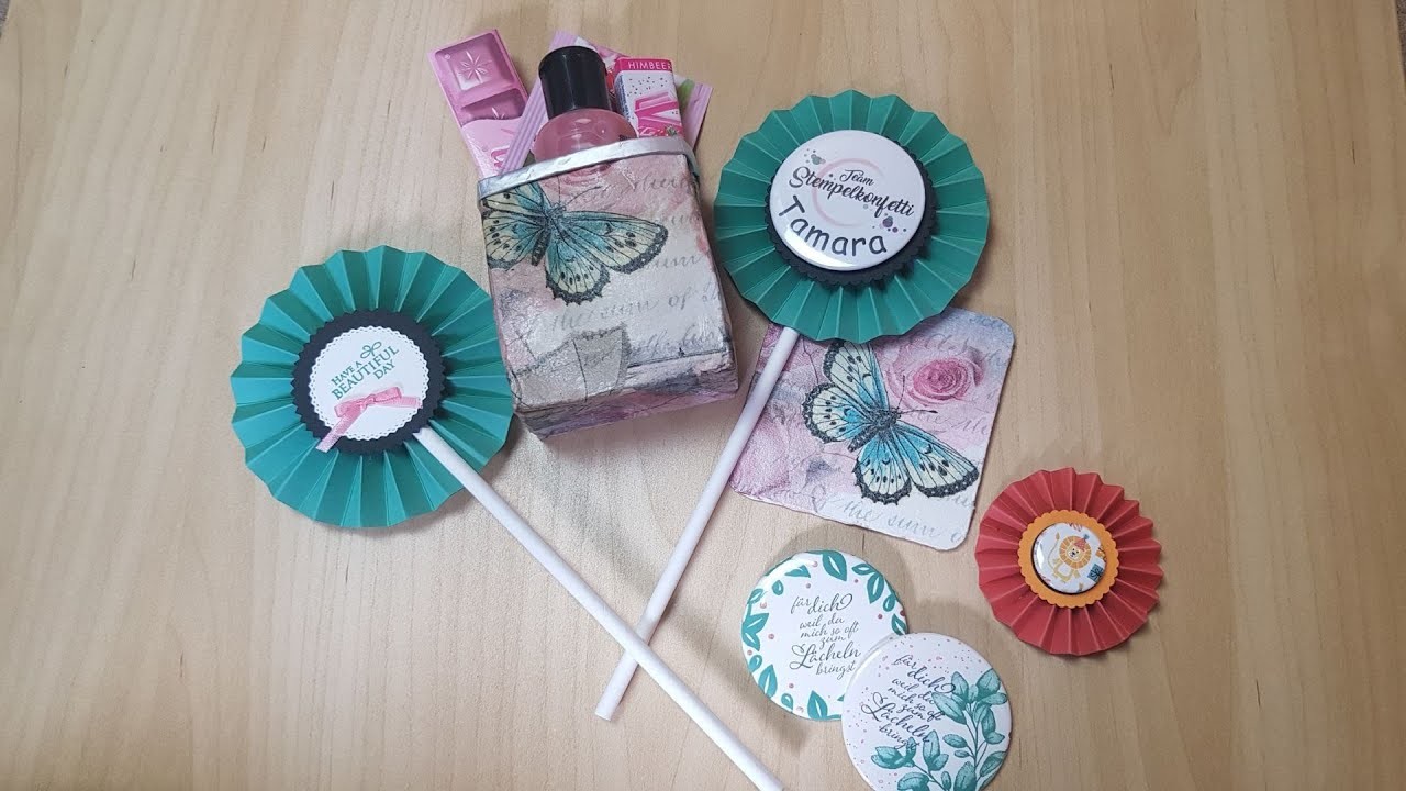 Rosette mit Button | Stampin' UP!