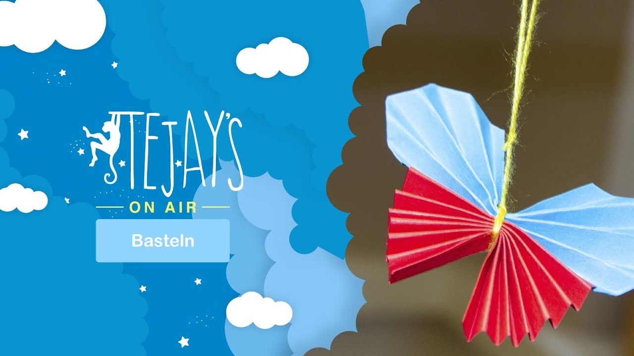 ????Wir basteln einen Deko Schmetterling ????. Coole Bastelanleitung für Kinder.????