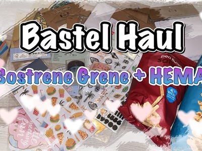 Bastel Haul (deutsch) Sostrene Grene + HEMA, Scrapbooking basteln mit Papier, DIY