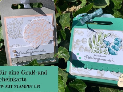 Box für eine Gruß-und Gutscheinkarte--kreativ mit Stampin'UP