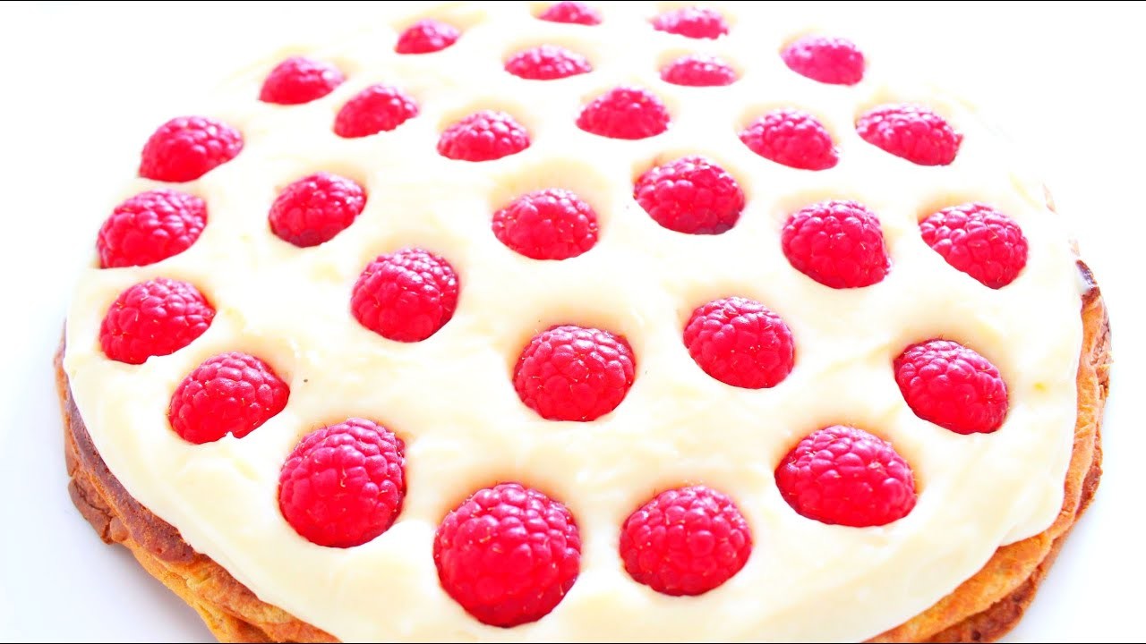 Der beste Himbeerkuchen mit Vanillecreme! Lecker & Schnell !. Dessert.Torte The best raspberry cake