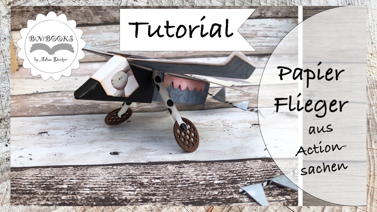 DIY * Papierflieger. Flugzeug * Paper Craft  * basteln mit Papier * Paper Aviator * Tutorial