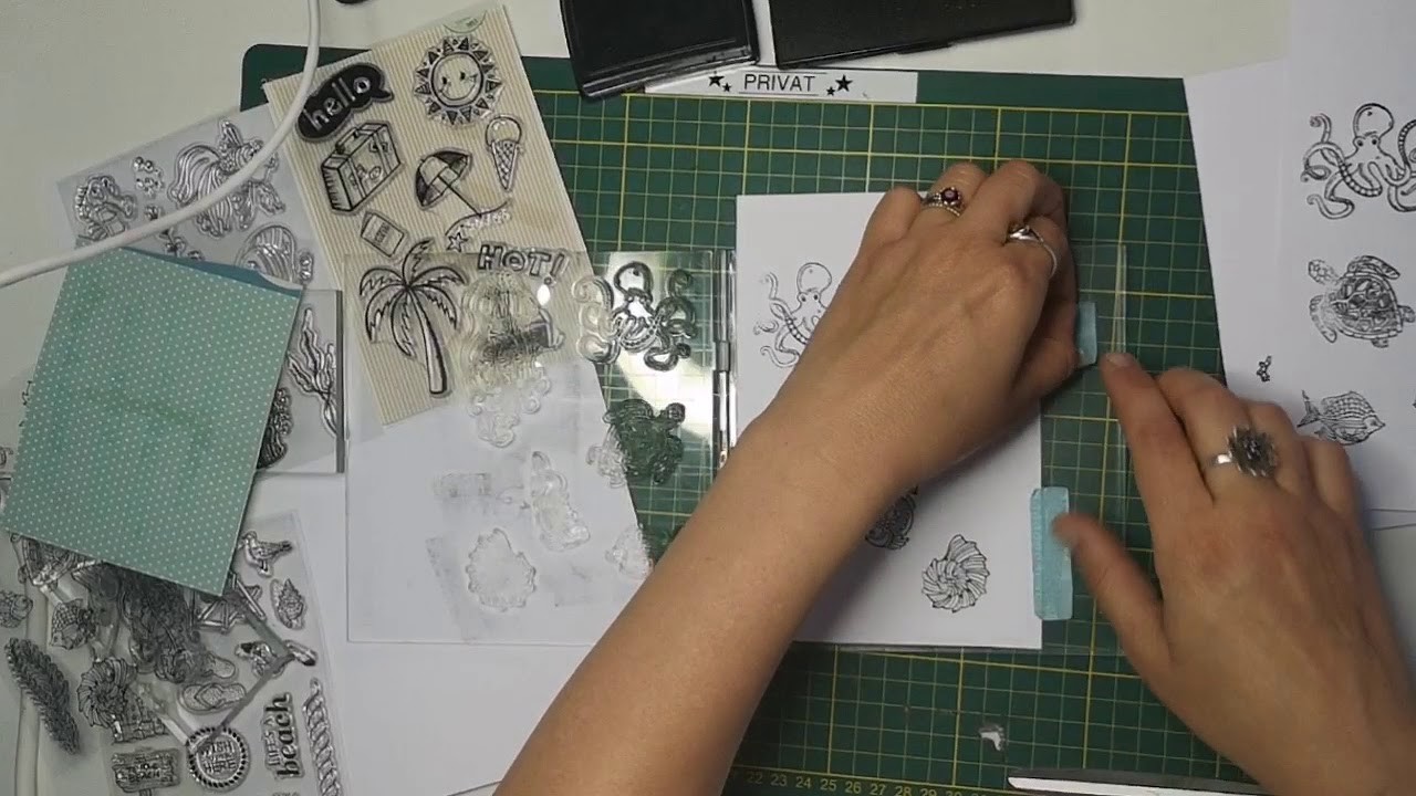 DIY Sticker aus Stempeln Pop up 3D Elemente watch me craft