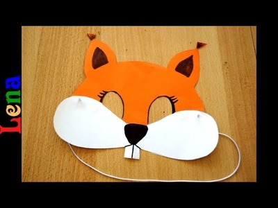 Eichhörnchen Maske basteln ????How to make Squirrel mask DIY ????как сделать маску белки белочки