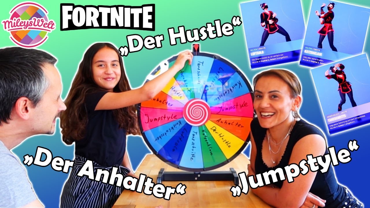 GLÜCKSRAD entscheidet über FORTNITE DANCE Moves | Mileys Welt