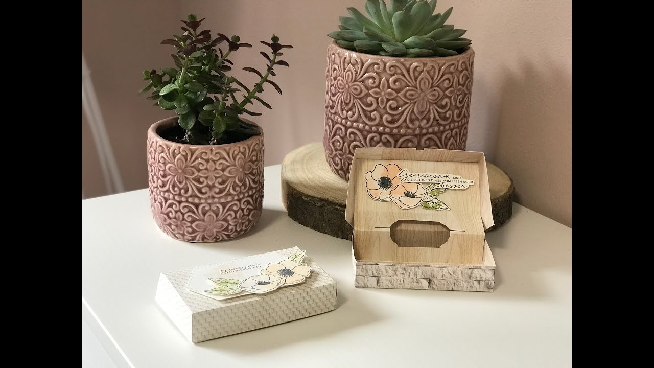 Gutscheinbox aus Designerpapier | Geschenkgutschein verpacken | Ganz mein Geschmack | Stampin' Up!