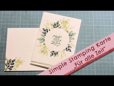 Simple Stamping Karte | Für alle Zeit | Stampin' Up!