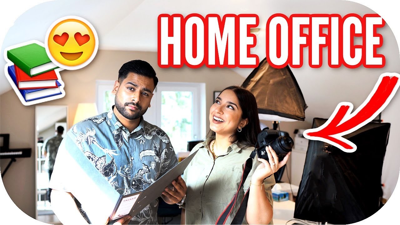 UNSERE HOME OFFICE TOUR ???????? So ARBEITEN wir von ZUHAUSE aus ❤️ | Sanny Kaur