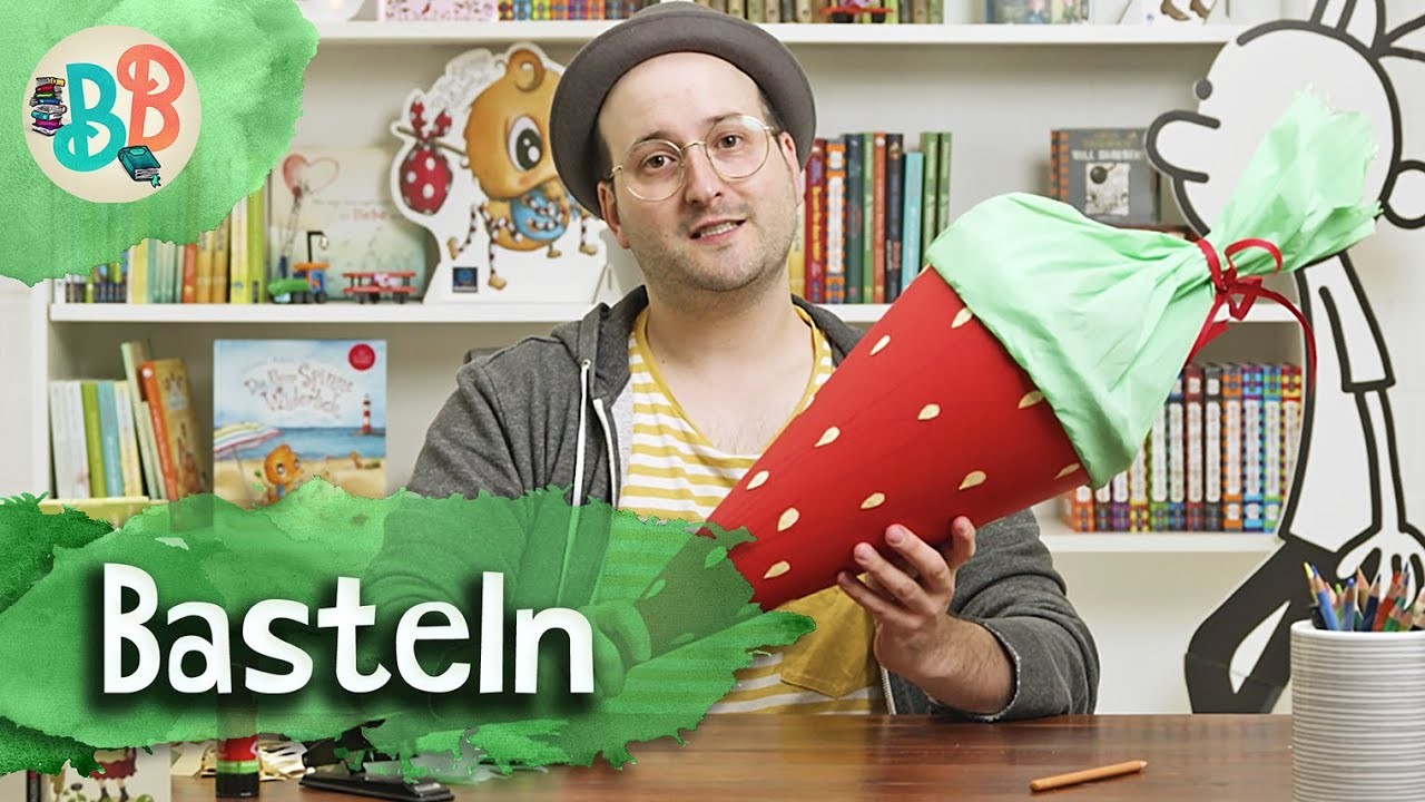 Wie bastelt man eine Schultüte? Vorlage Zuckertüte I Petronella Apfelmus