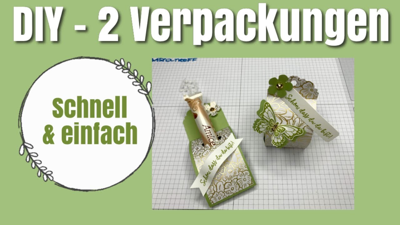 2 Stanzen - 2 Verpackungen Schritt für Schritt Anleitung mit Stampin‘ Up! Produkten