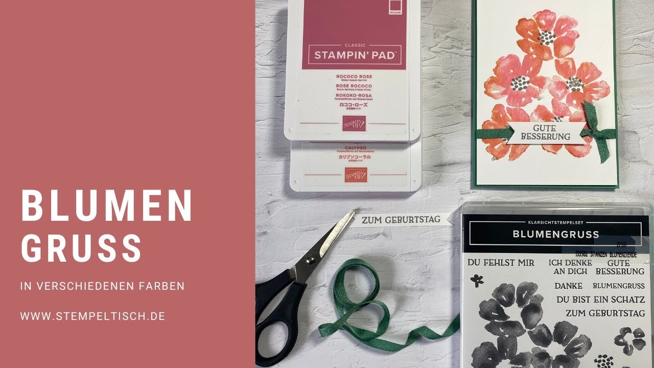 Blumengruß Karten mit Stampin´Up!