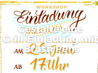 Brush Lettering-Workshop "Sommerparty" mit Andrea Wunderlich und ONLINE